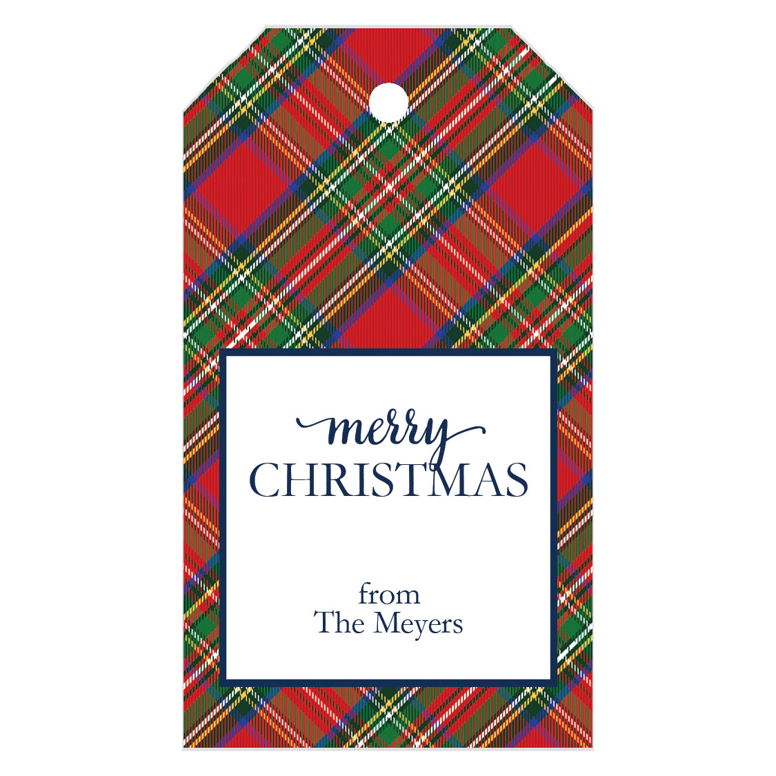 Red Tartan Plaid Christmas Gift Tags Wh Hostess Social Stationery