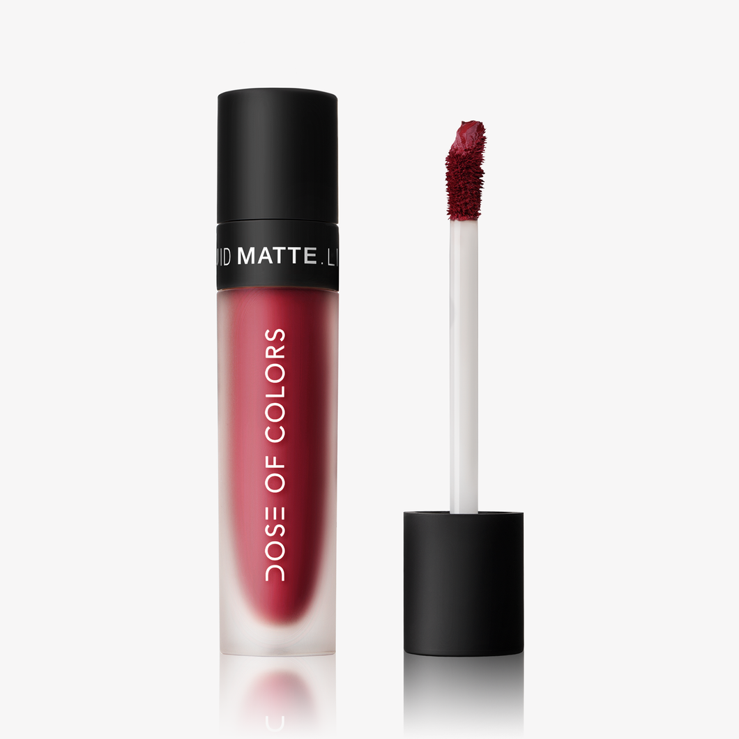 Extra Saucy Deep Red Liquid Matte Lipstick Dose Of Colors