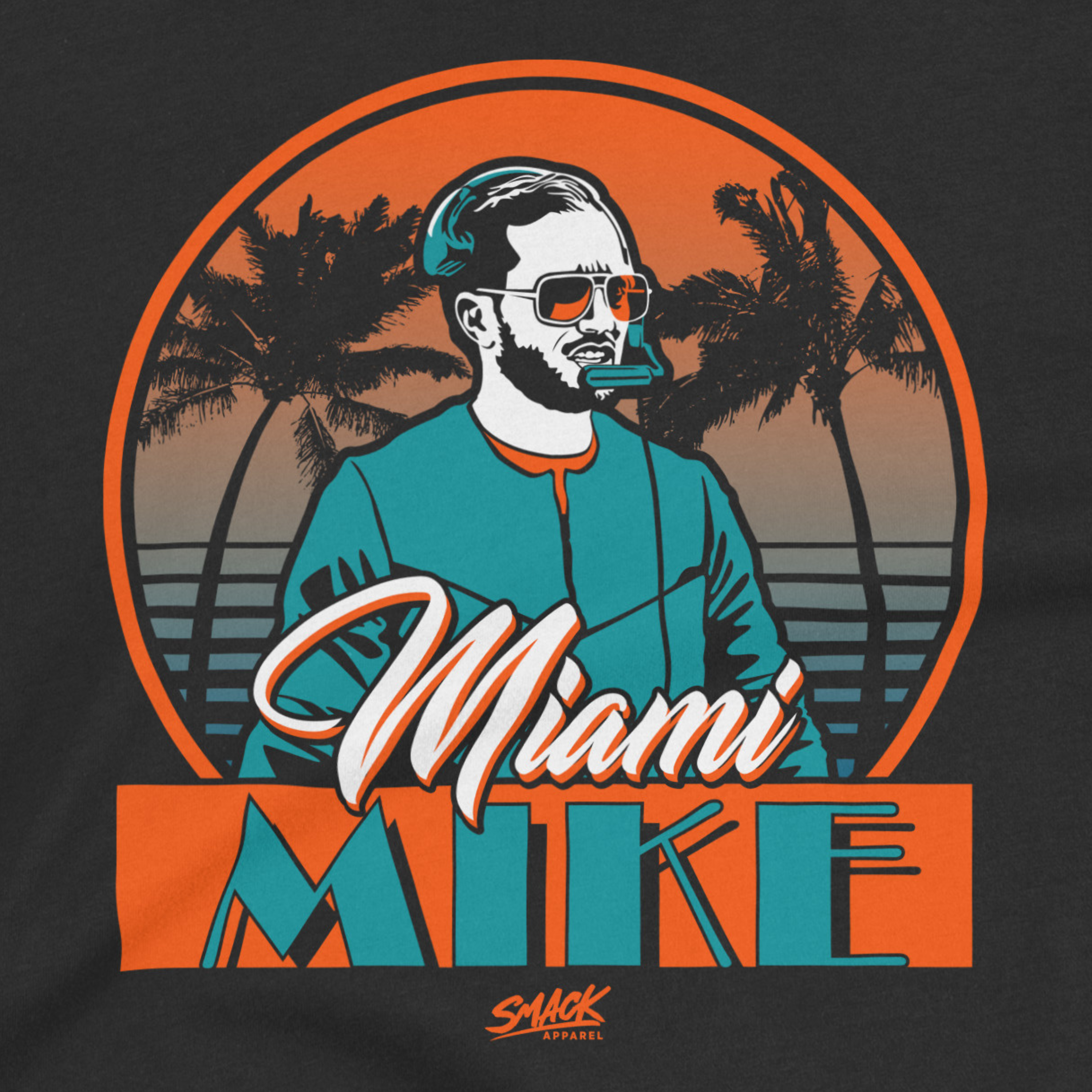 Miami Mike T Shirt For Miami Football Fans Sm 5xl Smack Apparel