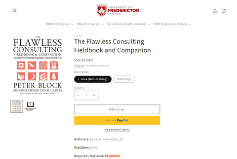 University Of Fredericton Bookstore