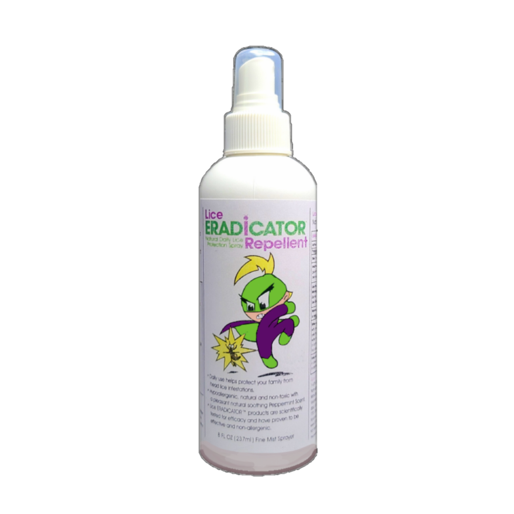 Lice Eradicator Repellent Spray Natural Peppermint Formula 8 Fl Oz Eco Living Friendly Elfbrands