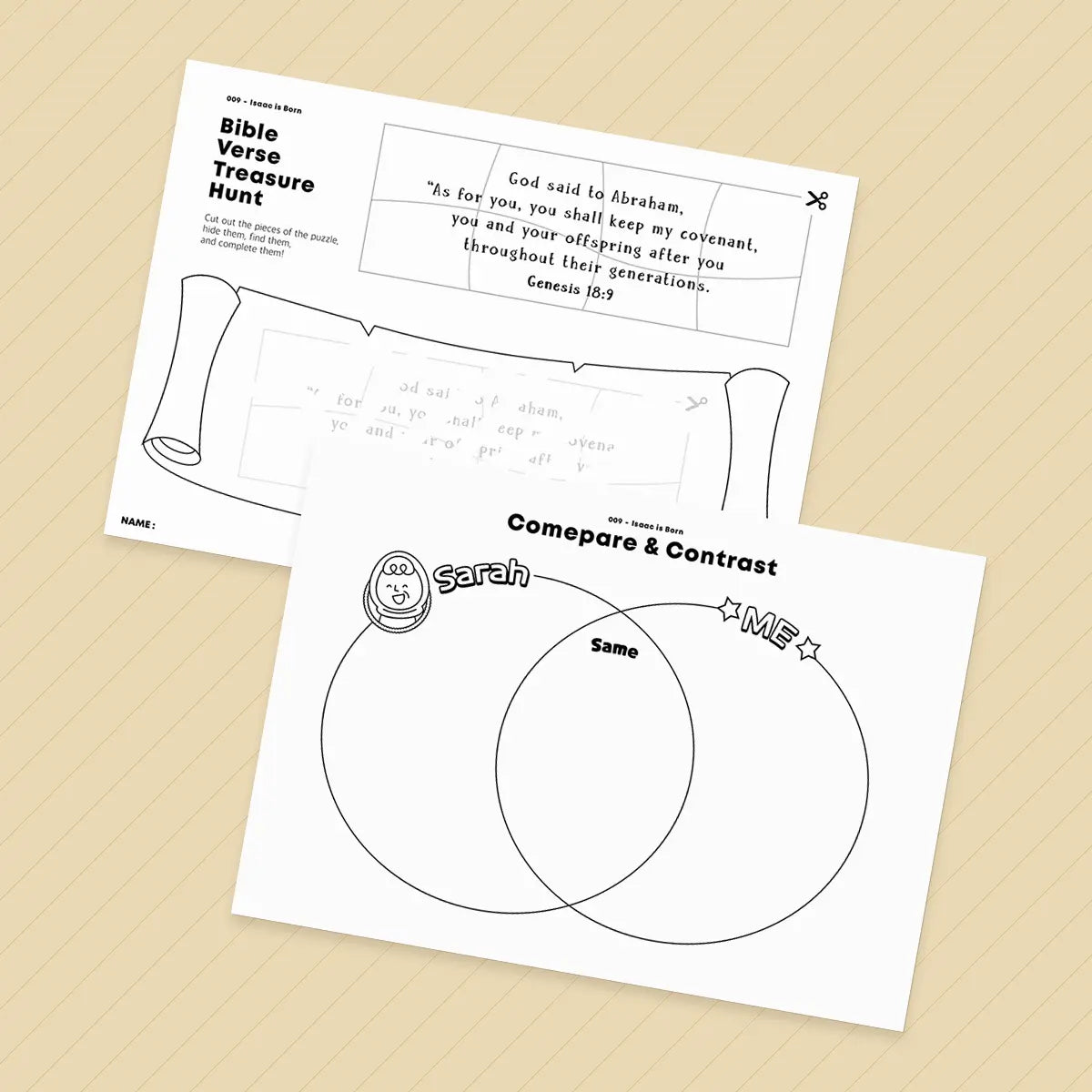 Isaac Is Born Bible Verse Activity Worksheets For Kids Lesson Hisberry