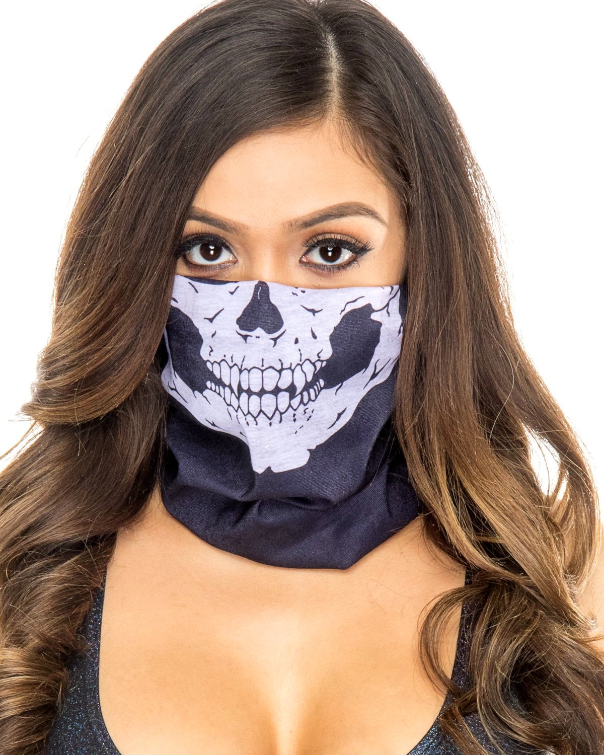 Skull Single Layer Face Mask Rave Wonderland