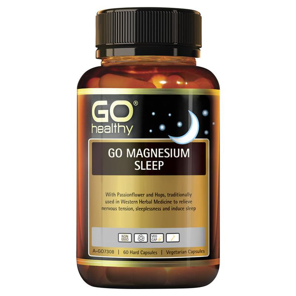 Go Healthy Magnesium Sleep 60 Vege Capsules Beevitamins