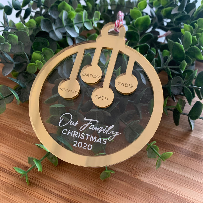 Family Christmas Bauble Name It Custom Decor
