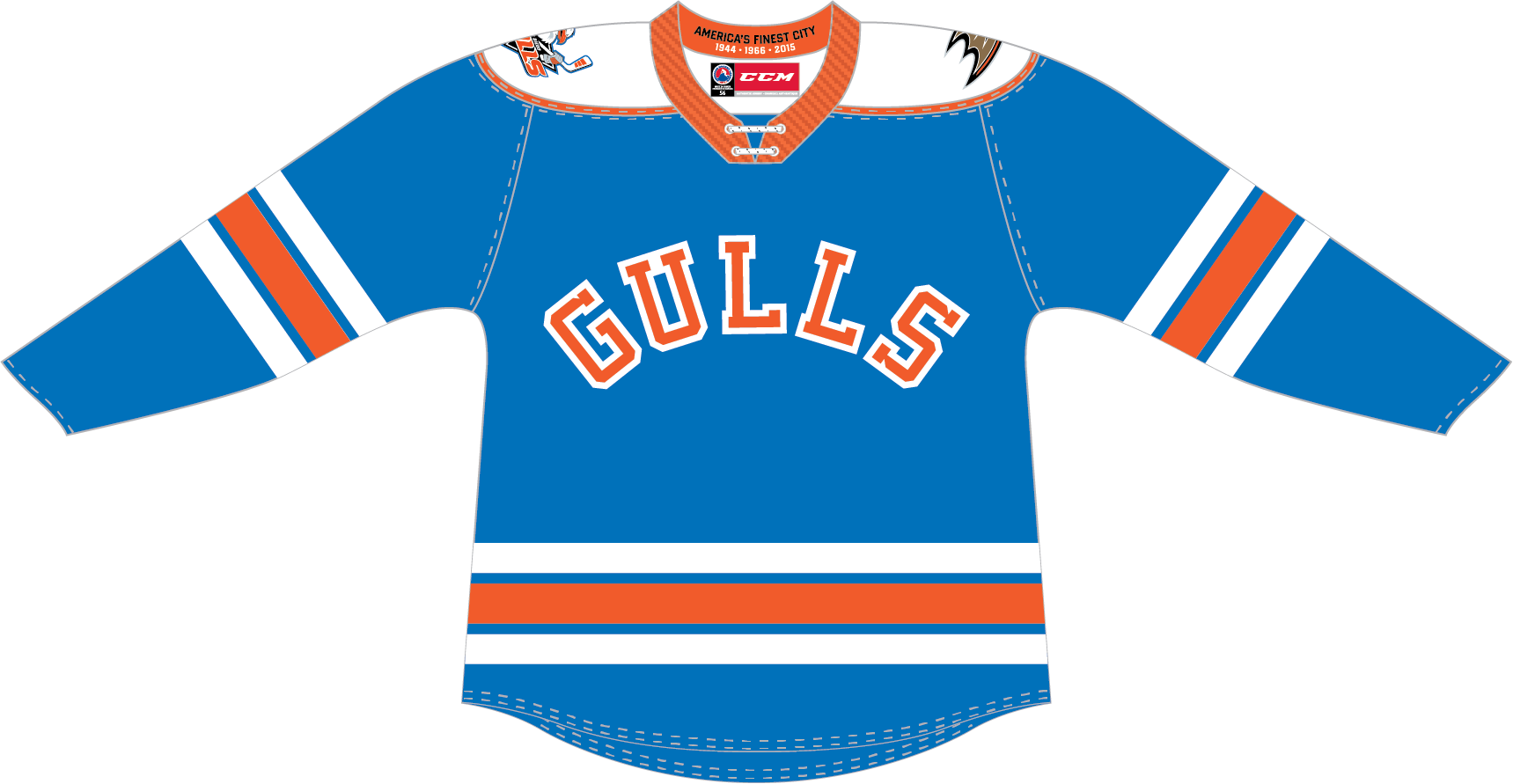 Ccm Quicklite San Diego Gulls Customized Premier Alternate Jersey Ahlstore Com