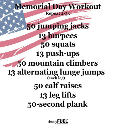 Memorial Day Workout Simplyfuel
