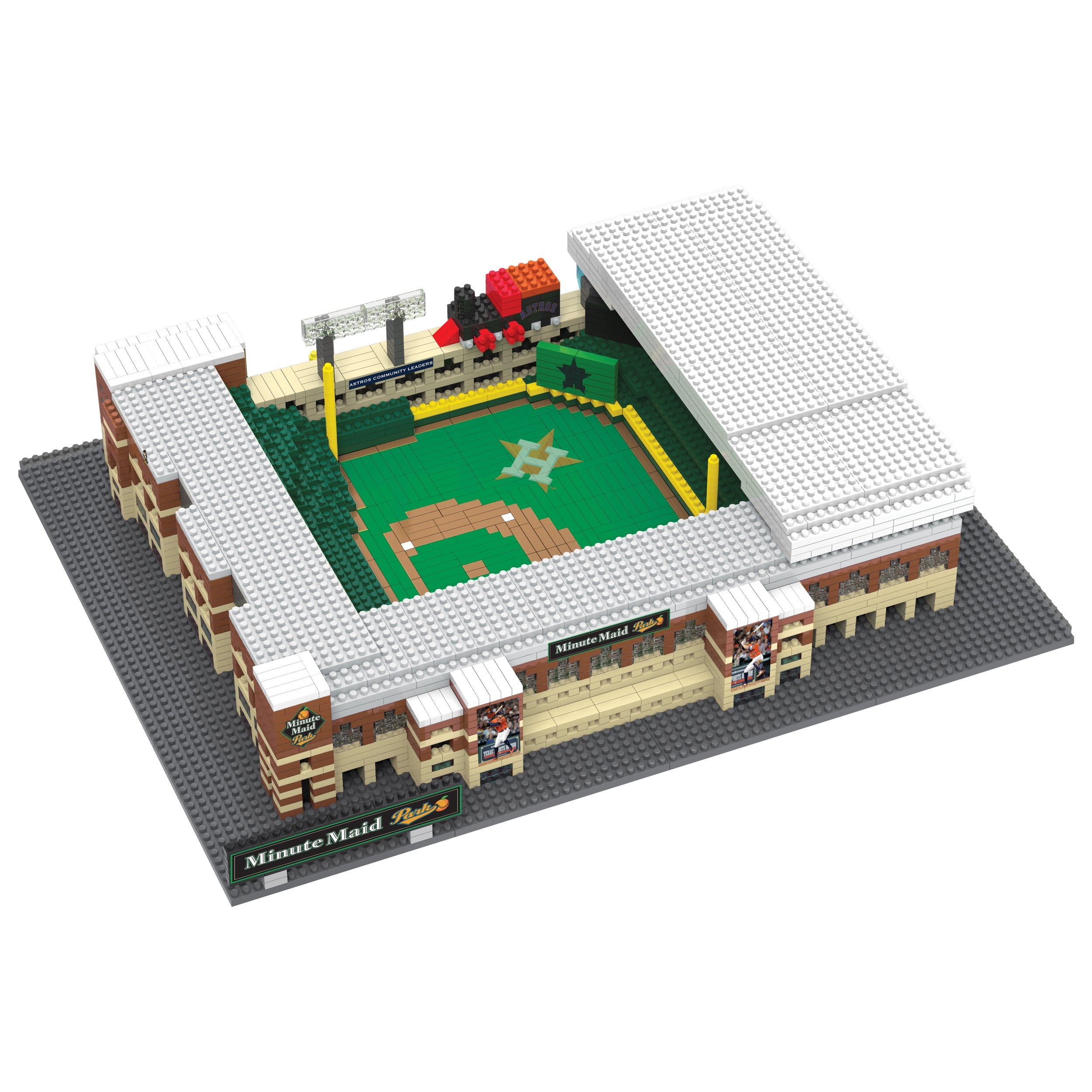Houston Astros Minute Maid Park Mlb 3d Brxlz Stadium Blocks Set