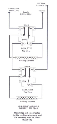 Electric Hot Water Thermostat Cutout 50 80 Degrees C Part