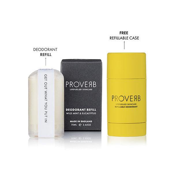 Single Refillable Deodorant Starter Set Proverb