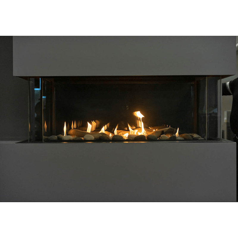 Lyon 48 4 Sided See Through Natural Gas Fireplace By Sierra Flame Patio Pizza Outdoor Furnishings