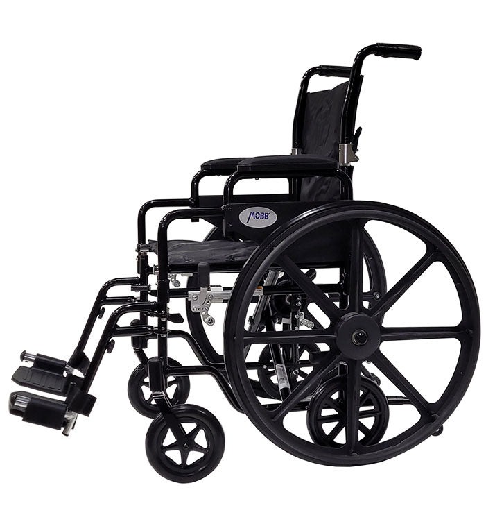 18 Aluminum Wheelchair Lightweight Transport Chair Duo