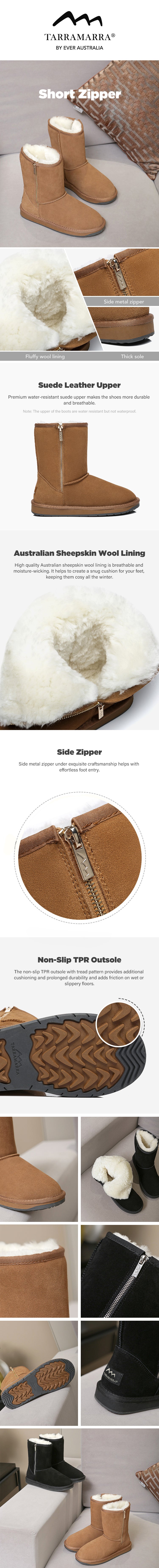 Short Ugg Boots Women Short Zipper Tarramarra Ugg Express