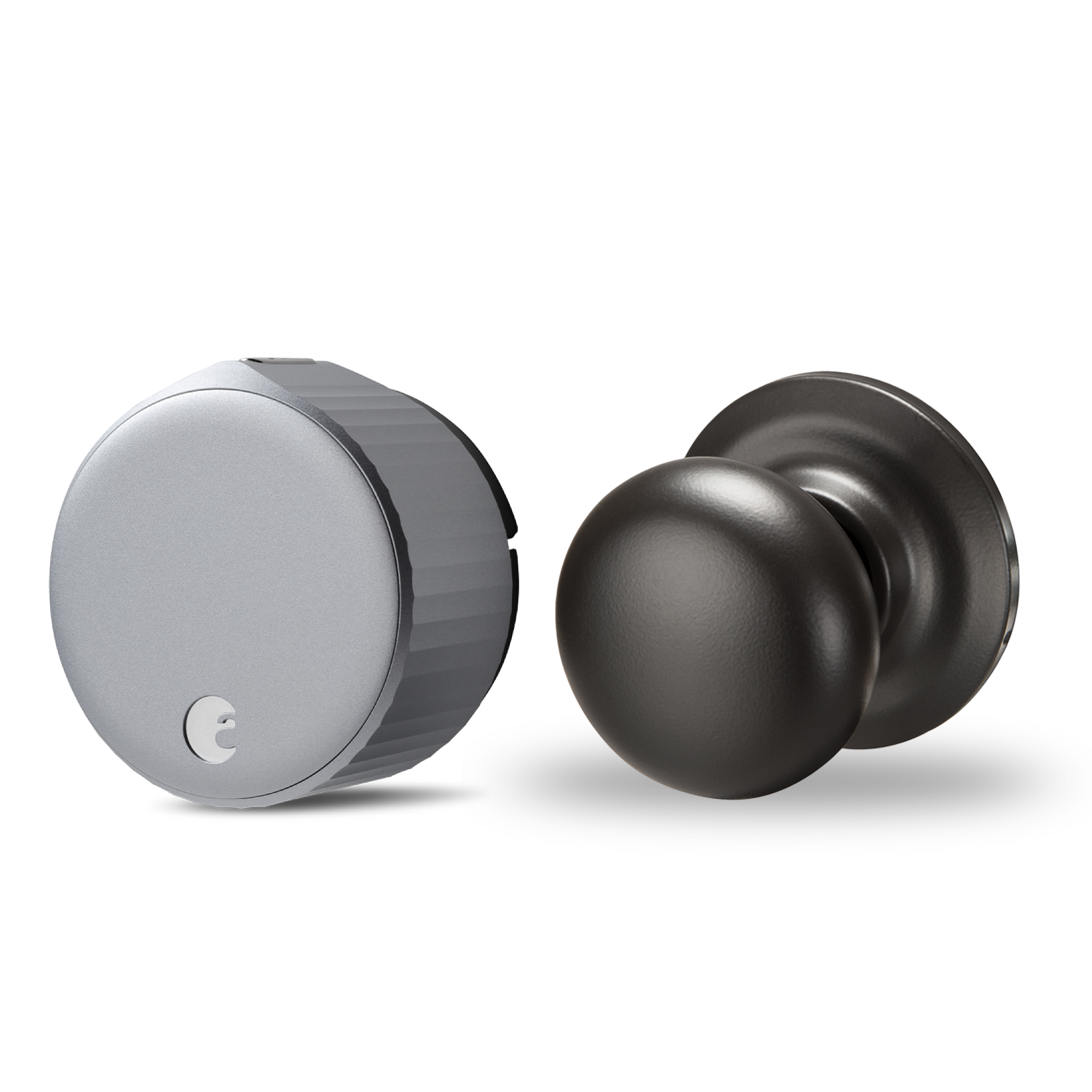 August Wi-Fi Smart Lock + Cambridge Knob in Black