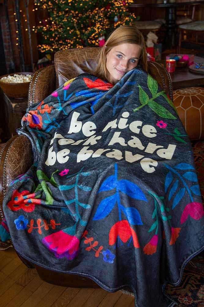 Natural Life Tapestry Blanket Be Kind Treasure Tree Boutique