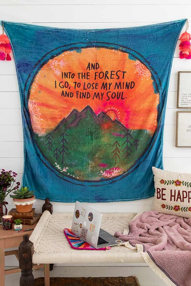 Natural Life Tapestry Blanket Into The Forest Treasure Tree Boutique