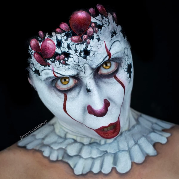 How To Face Paint A Scary Clown Facepaint Com