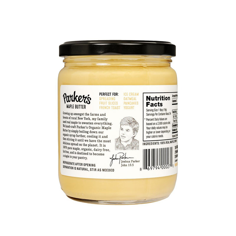 Organic Maple Butter Parker S Real Maple
