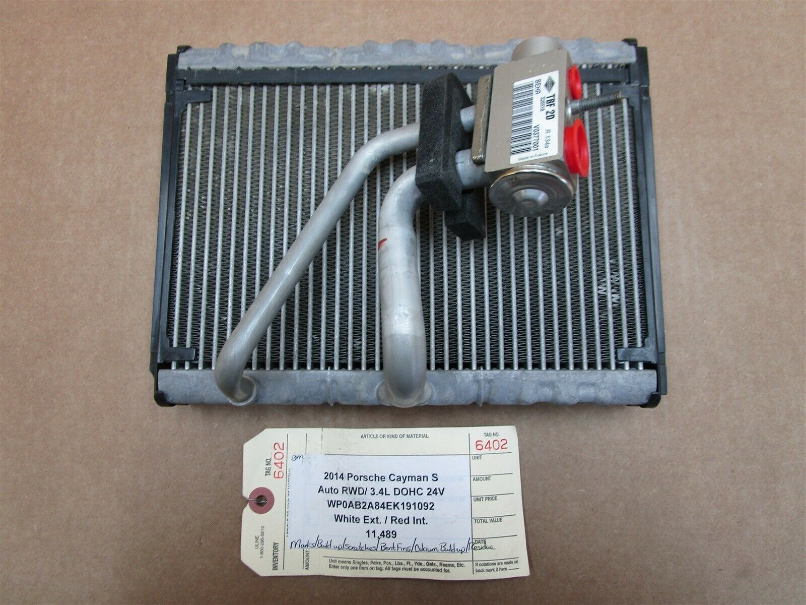 14 Cayman S Rwd Porsche 981 A C Condenser Tbf 2d 326518 V0377001 11 48 Parts Society