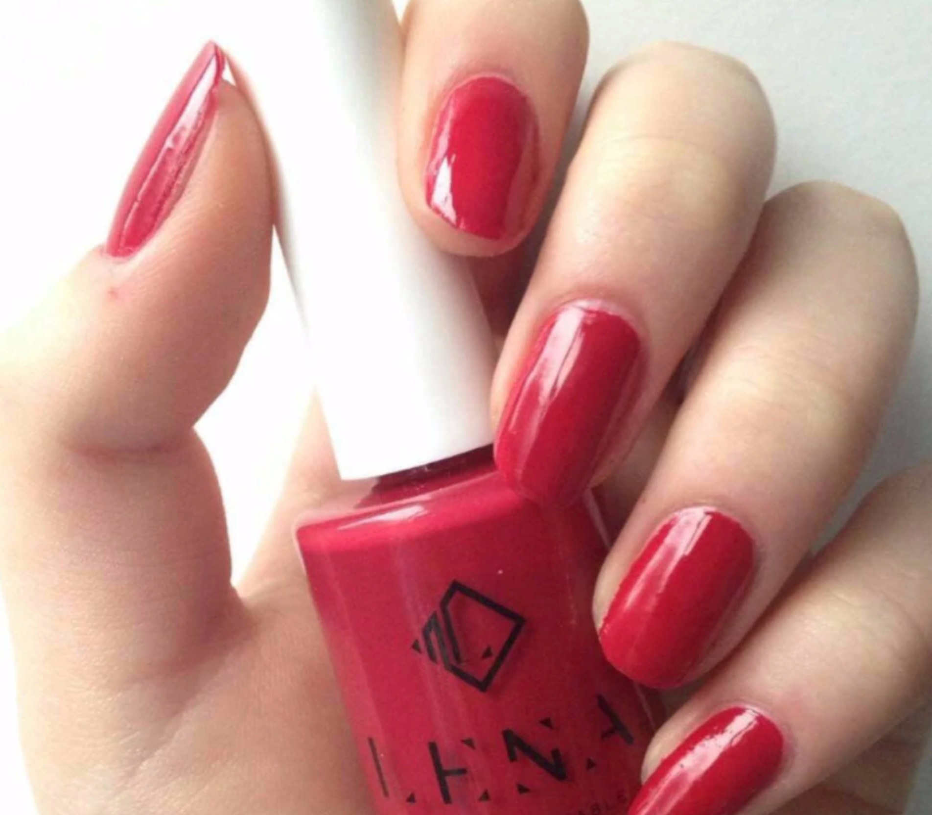 Red Lena Air Dry Gel Nail Polish Glazed Cherry Vegan Nail Polishnail Polish Cruelty Free Lena Nail Polish Direct