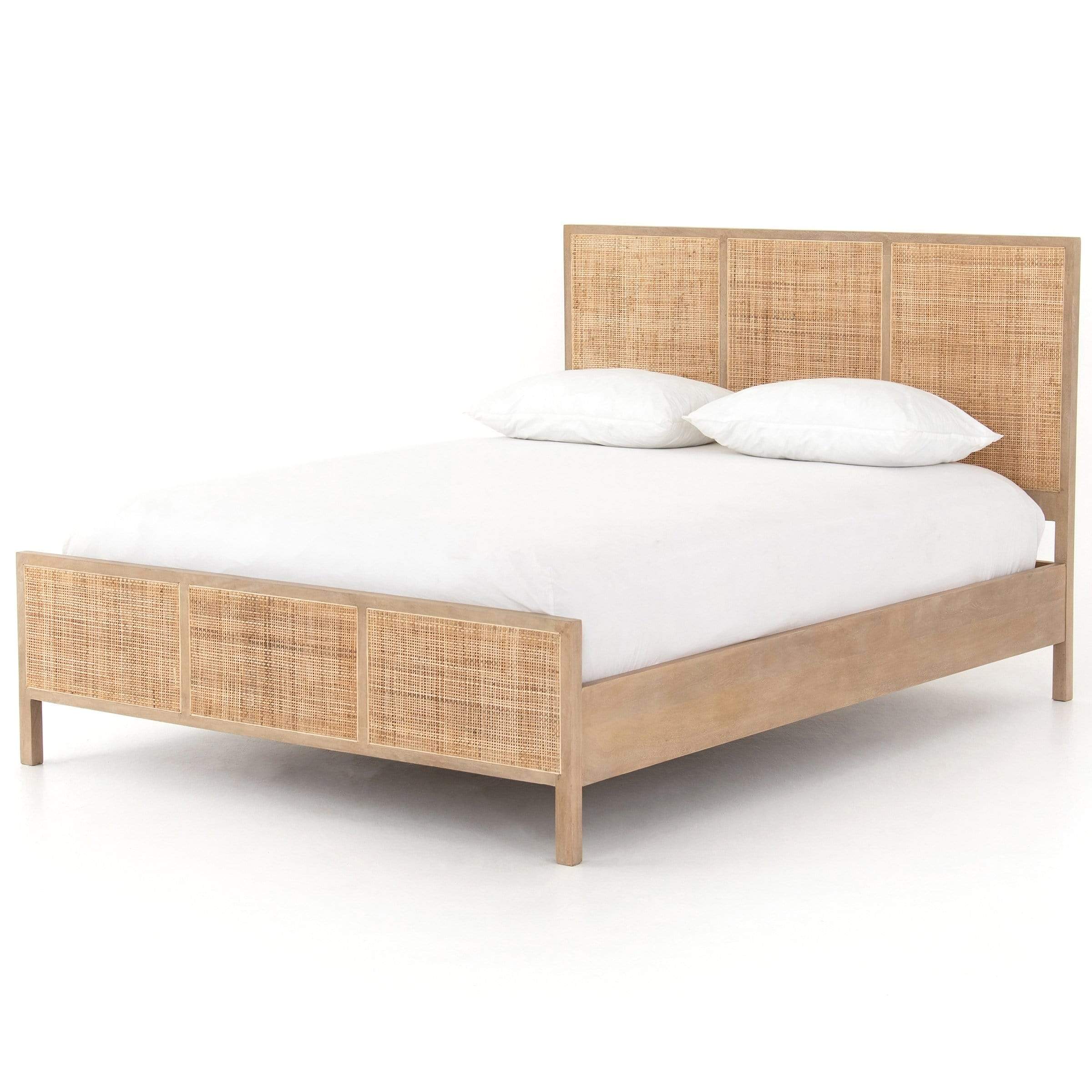 Best Sydney Bed Natural Mango Wood Bed Frame Headboard Asher Rye