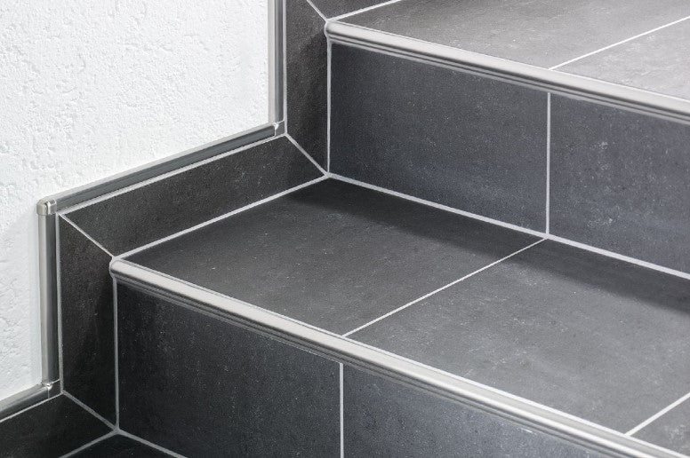 Schluter Systems Trep Fl Brushed Stainless Steel Metal Tile Edging Trim Stone Tile Shoppe Inc