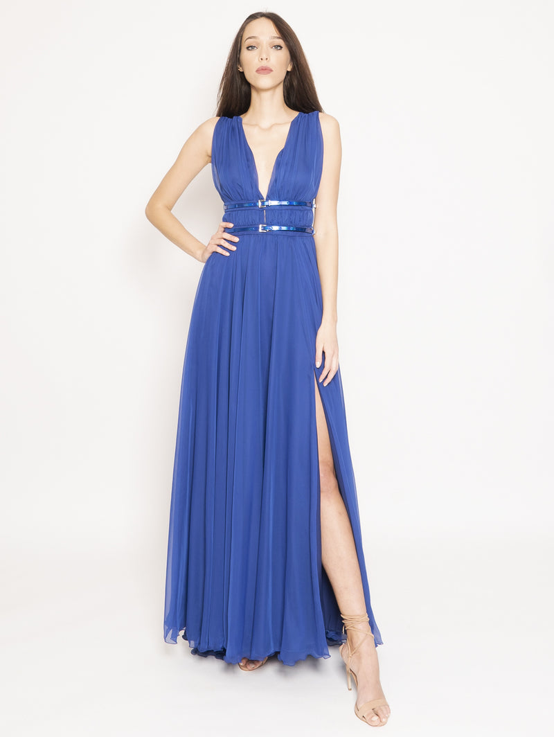 Feleppa Blue Empire Long Dress Tryme Shop