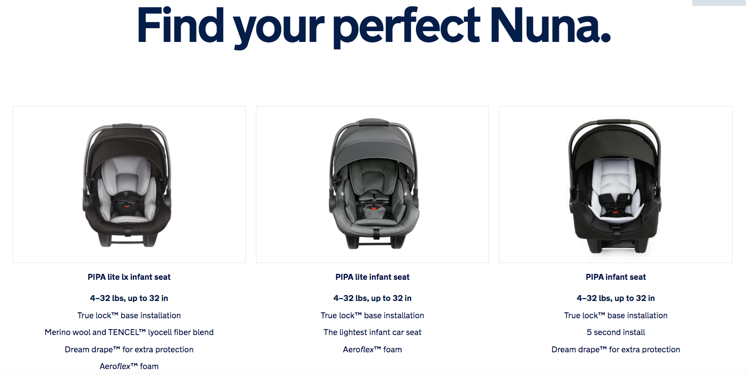 Shop Nuna Pipa Nuna Car Seats At Posh Baby And Teen Shop Designer Baby Furniture And Gear