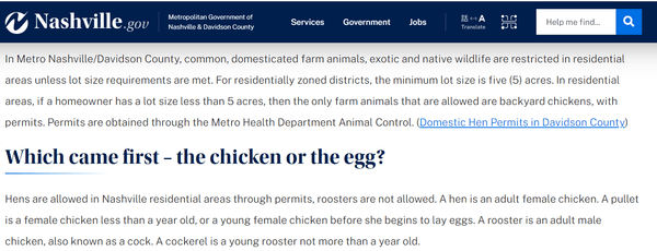 Looking up chicken codes