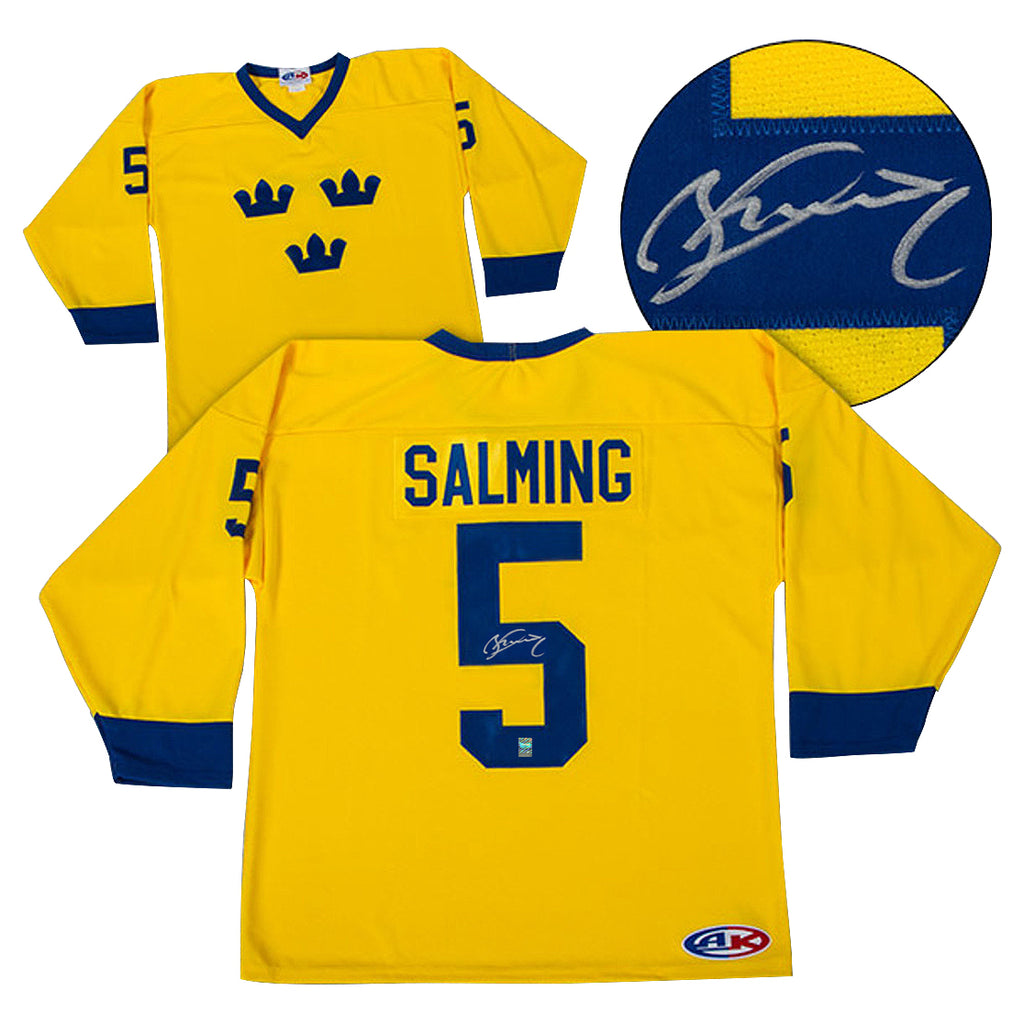 Borje Salming Signed Team Sweden Jersey Heritage Hockey