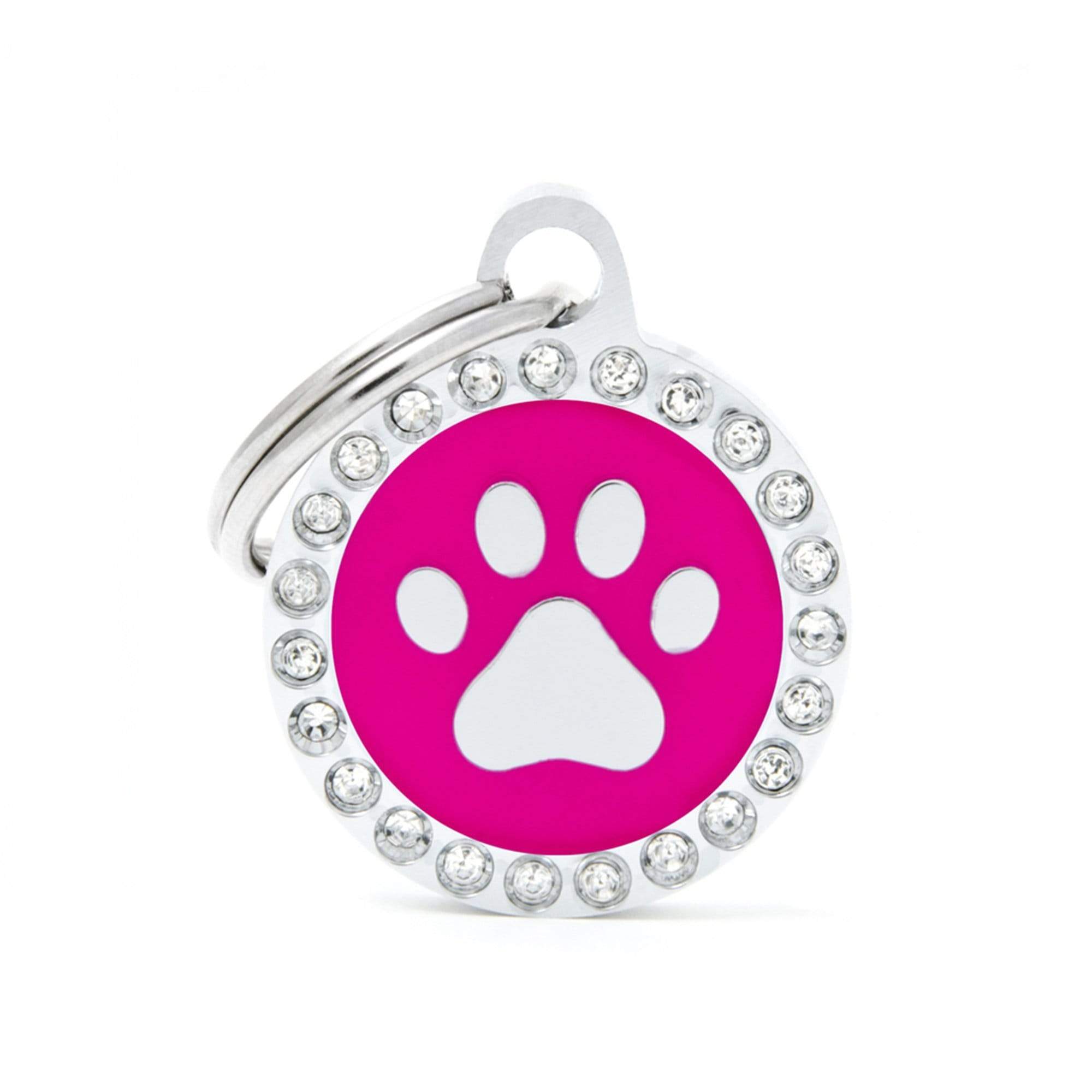 Glam Black Paw Pet Id Tag Fetching Ware