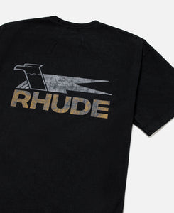 Rhude Rhude Eagle Logo T Shirt Black Juicestore