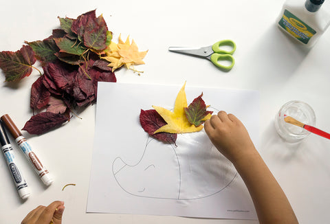 Autumn Leaves Hedgehog Craft Petitloulou