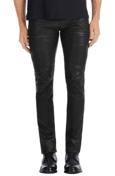 Mens Leather Motorcycle Pants Mens Real Skinny Leather Pants Koza Leathers