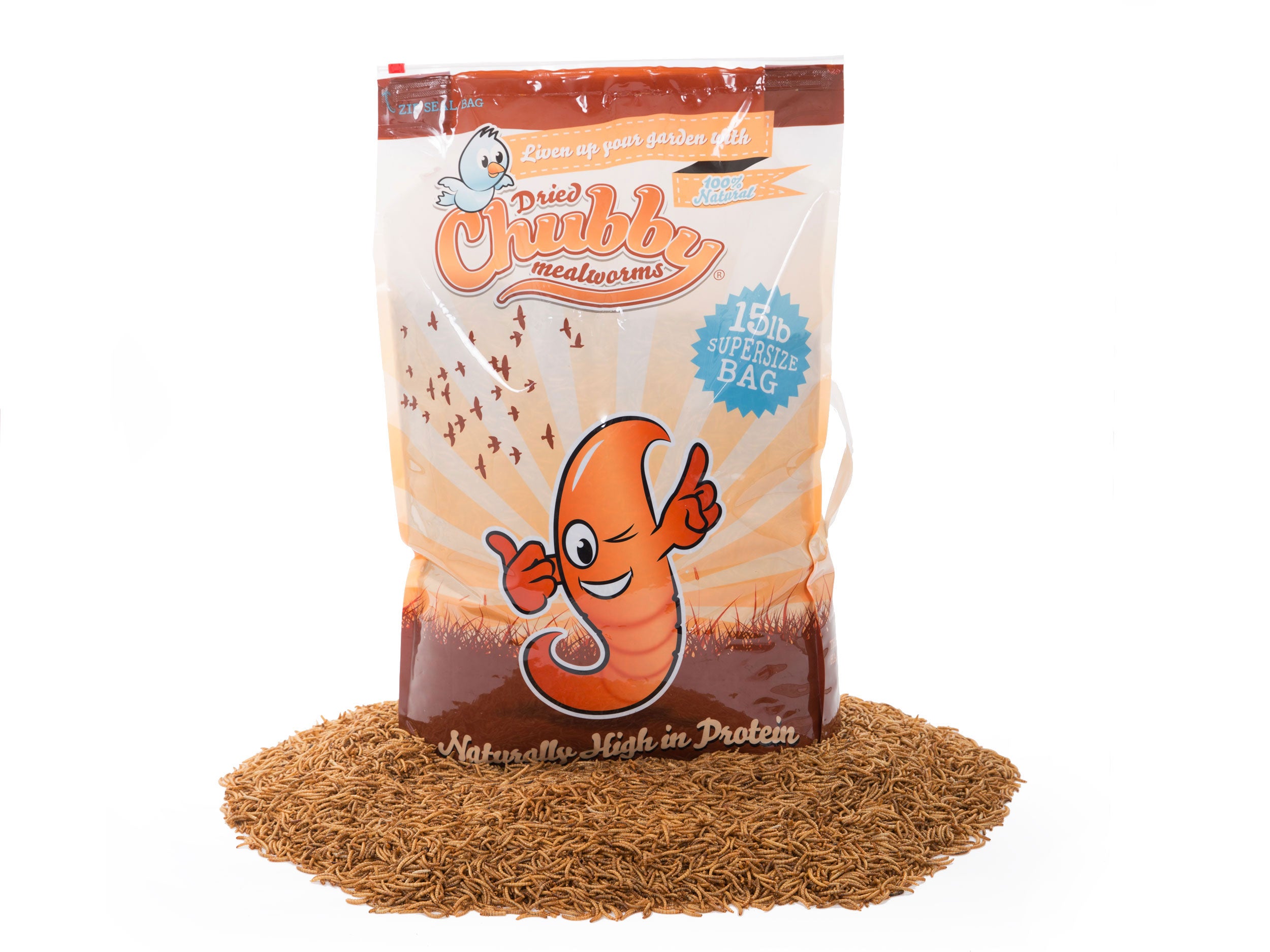 6 8kg 15lbs Chubby Dried Mealworms Chubby Mealworms Canada