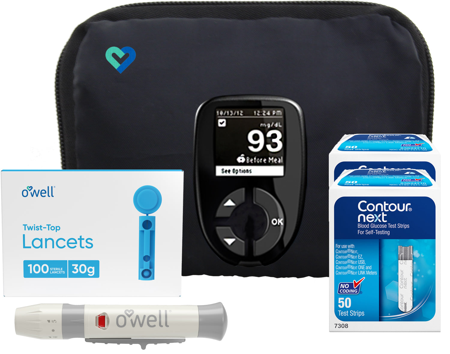 Contour Next Diabetes Testing Kit Starter Kit Test Strips Lancet Otcoutlet Com