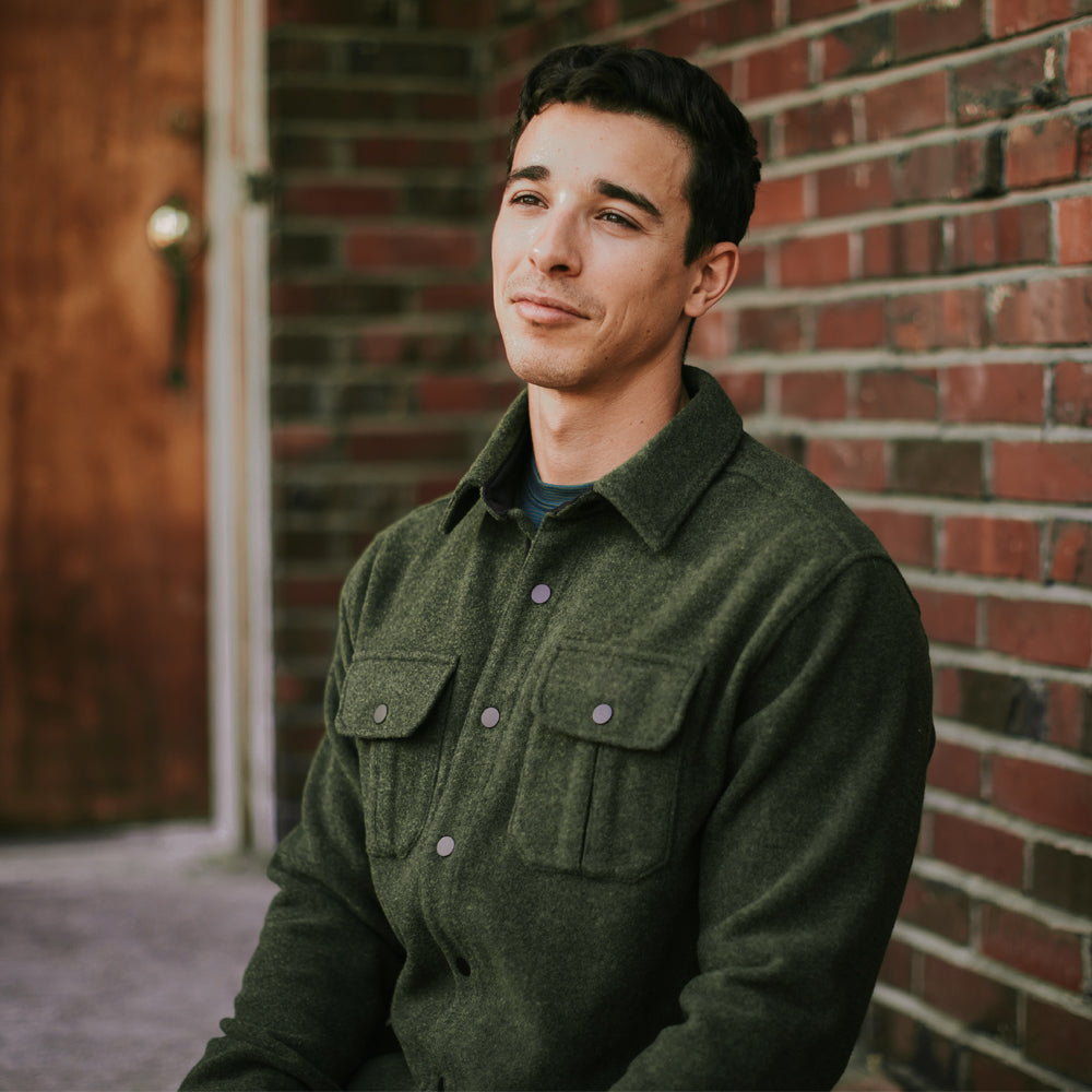 Mens Merino Wool Shirt Jac Woolx Wilder Free Shipping