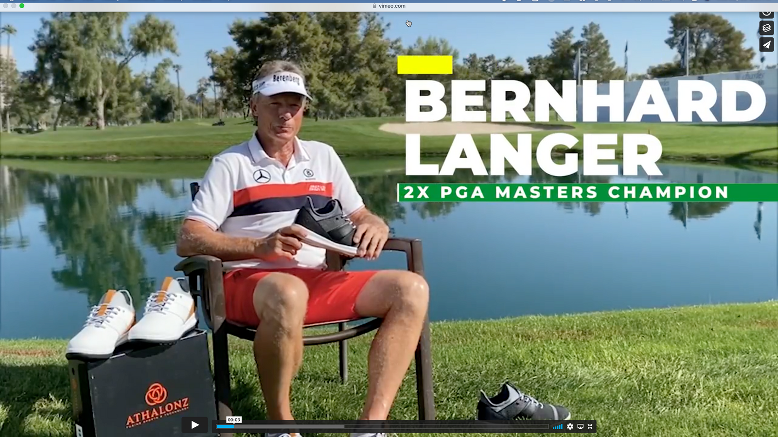Bernhard Langer Testing Golf Shoes Athalonz