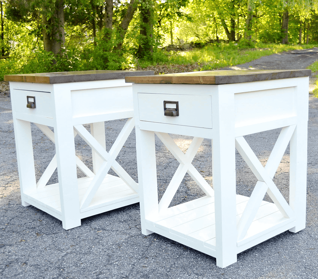 Farmhouse Nightstand Diy Nightstand Plans Handmade Haven