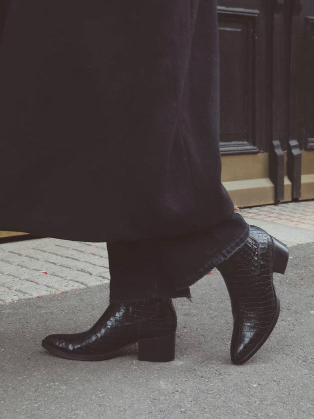 Camilla Pihl Carro Ankle Boot Black Madame Chic