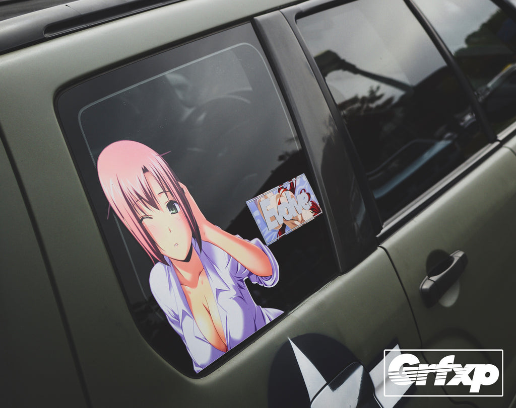 Sexy Anime Girl Passenger Window Graphic Grafixpressions