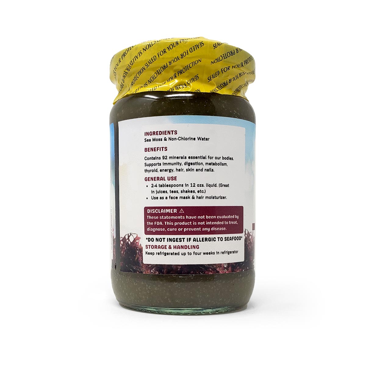 Natural Pearls Of Jamaica Sea Moss Gel Jamaican Purple Caribshopper