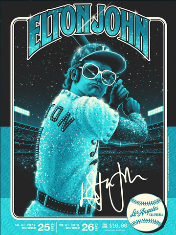 Behind The Poster Elton John Los Angeles 1975 Iconic By Collectionzz