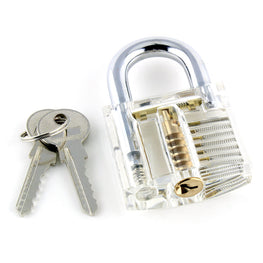 Clear Training Padlock With Visible Mechanism Practice Plus