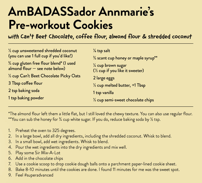 Can T Beet Chocolate Pre Workout Cookies Picky Bars