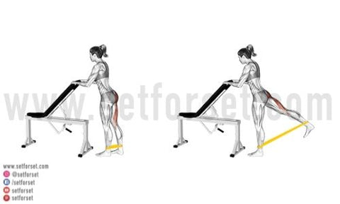 11 Glute Kickback Variations With Cable Bands And Bodyweight Set For Set