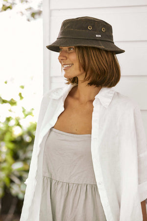 Weathered Cotton Bucket Hat Conner Hats