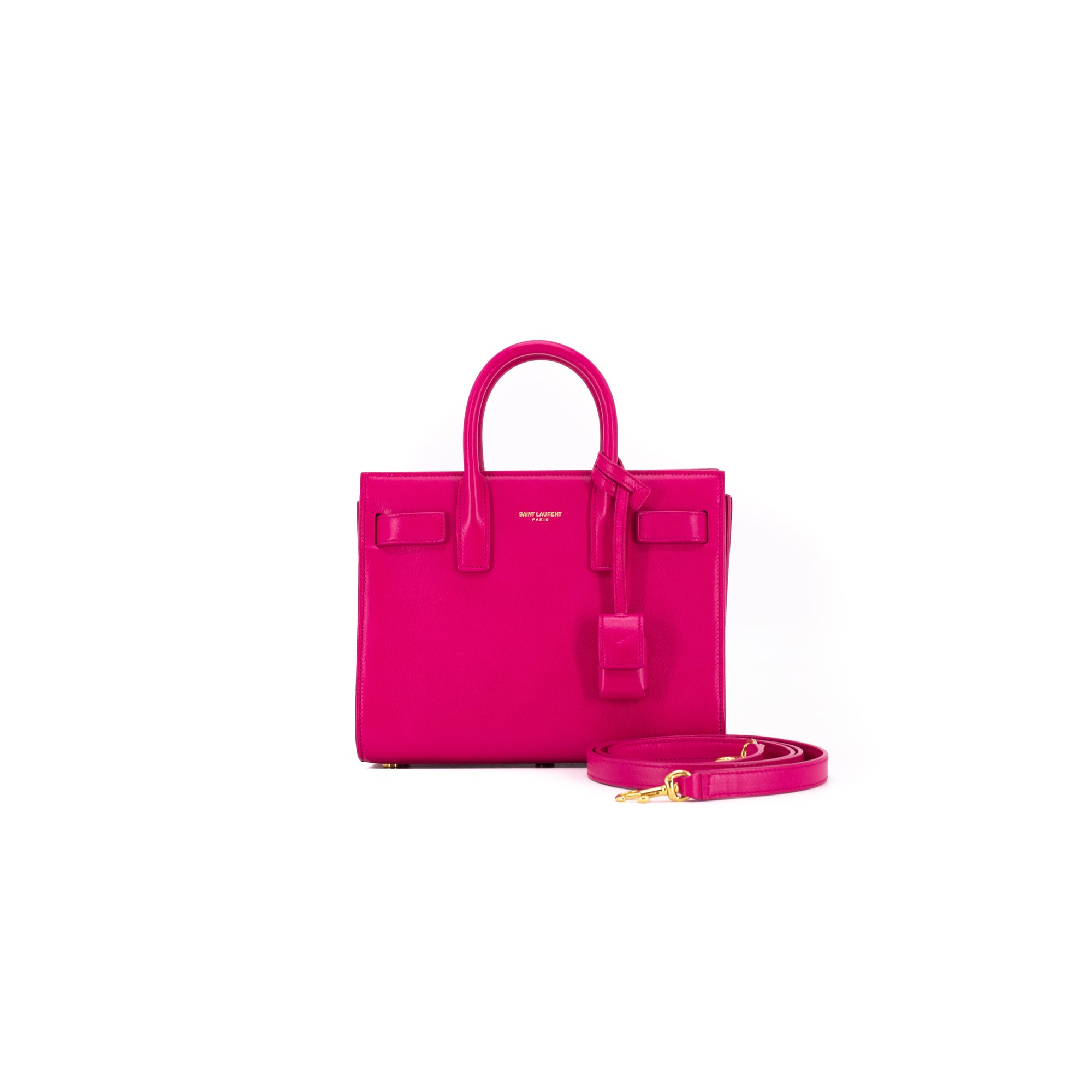 Saint Laurent Nano Sac De Jour In Fuchsia The Purse Affair The Purse Affair