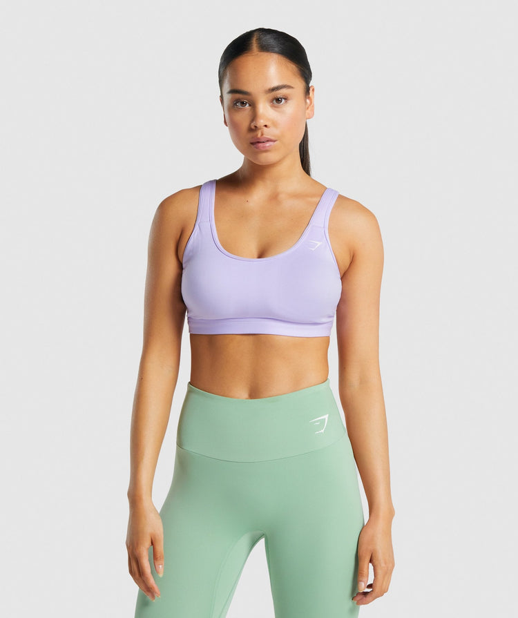 Gymshark Scoop Neck Sports Bra Light Purple Gymshark