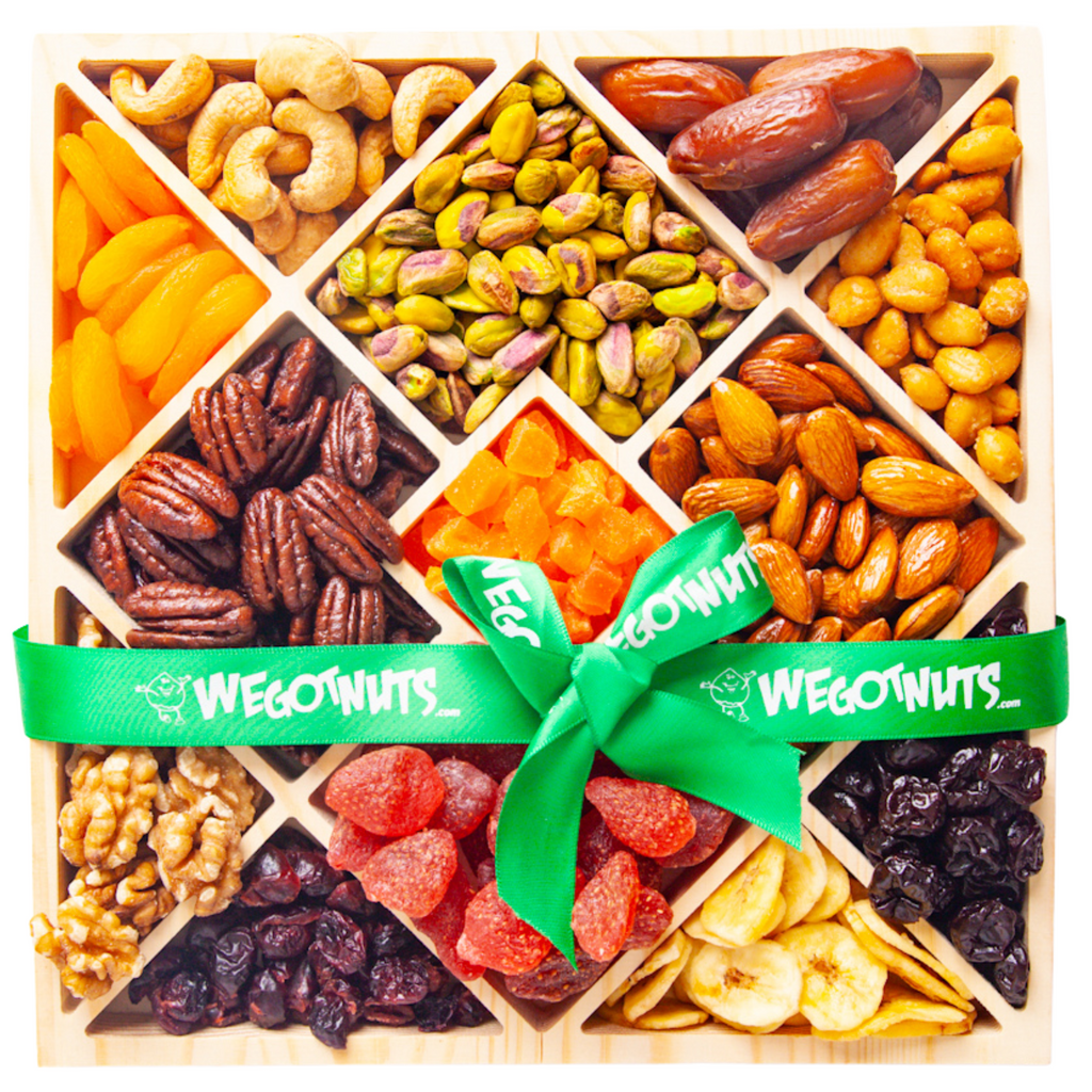 Holiday Mixed Nuts Fruit Diamond Gift Tray We Got Nuts